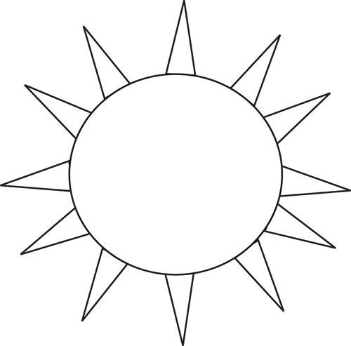Sun Clipart Black And White - Free Clipart Images
