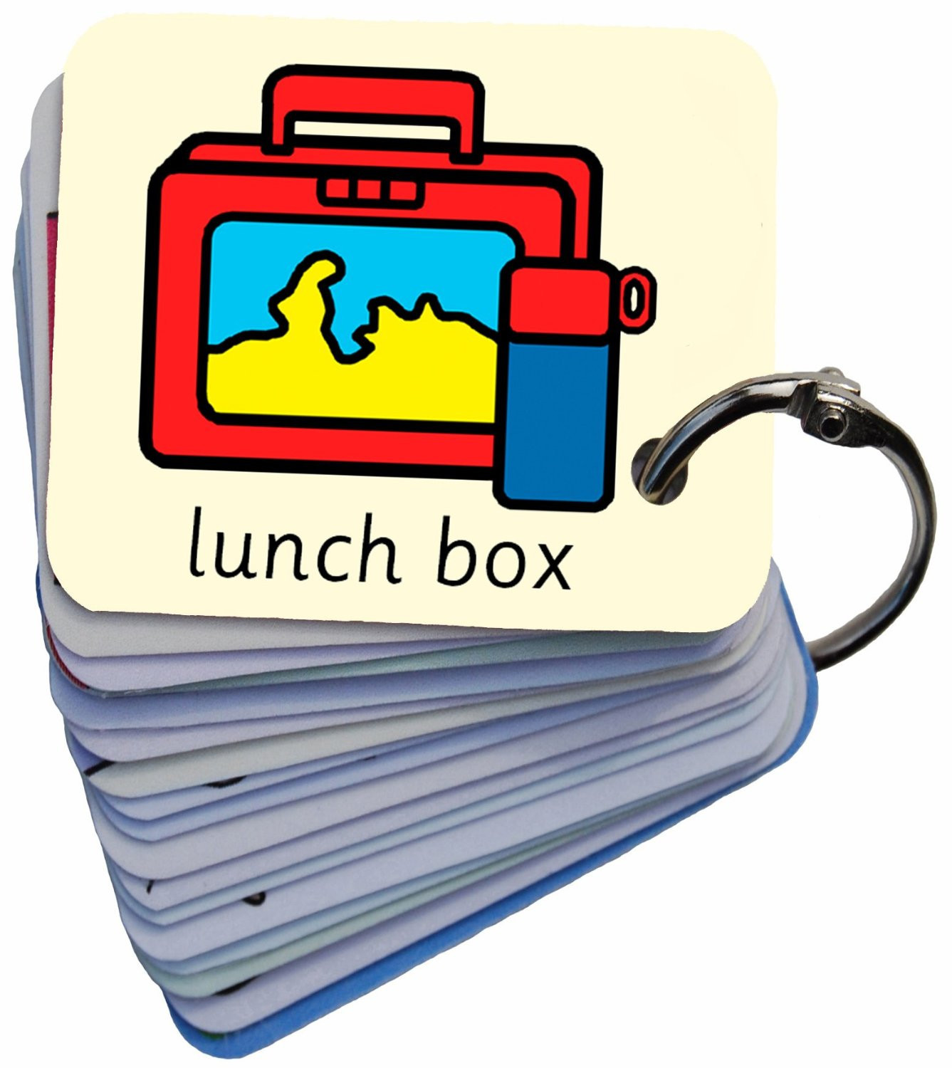 Getting Ready For School Symbol Card Keyring SEN Visual Aid ...