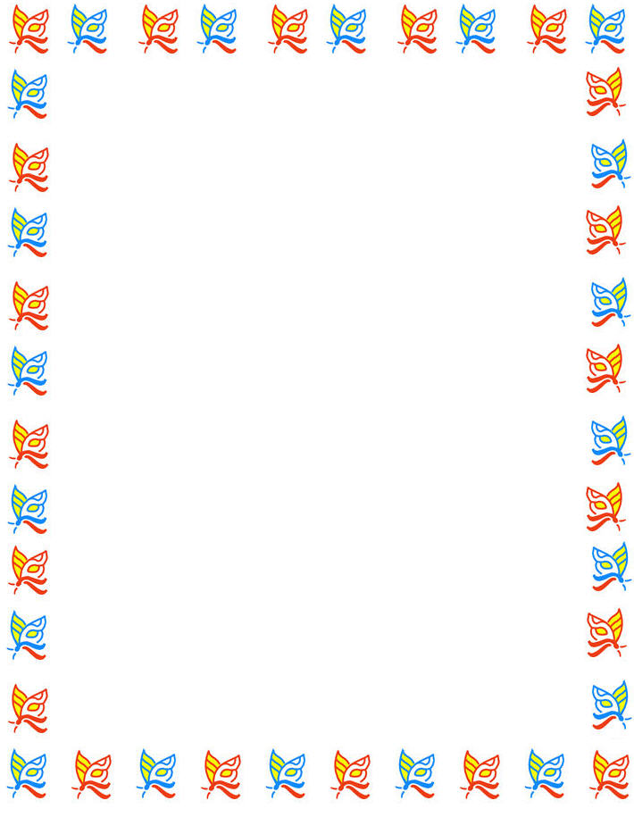 400 views Free Printable Border Stationery