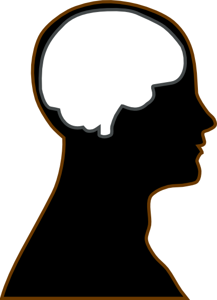 Brain in head clipart png