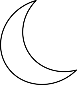 Crescent moon clipart free
