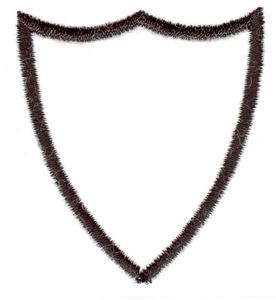 Shield Outline Custom Embroidery Designs By Stitchitize