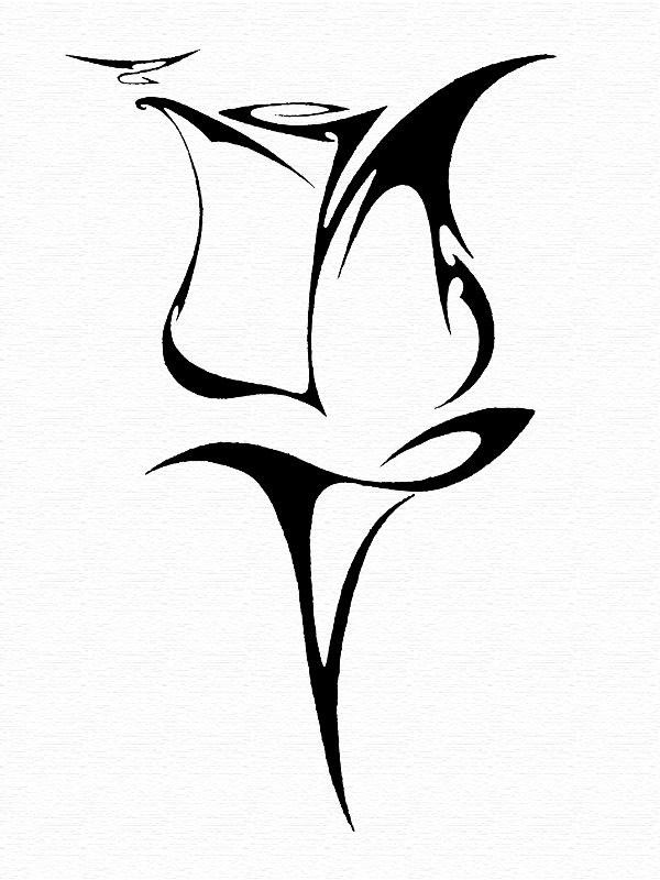 Tribal Rose by darkrage