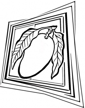 Mango coloring page | Super Coloring