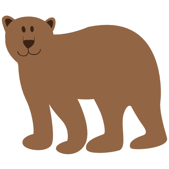 colorful animal bear animal scalable vector graphics svg clip art ...