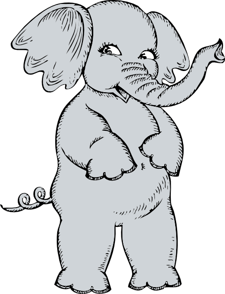 Elephant Tattoo Clip Art Vector Clip Art Online Royalty Free