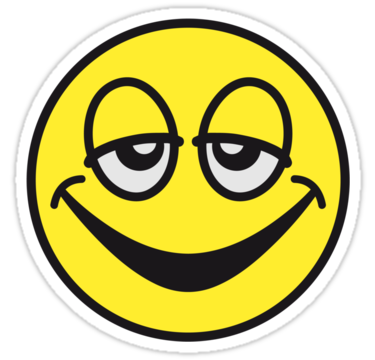 Happy Tired Smiley" Stickers by Style-O-Mat | Redbubble