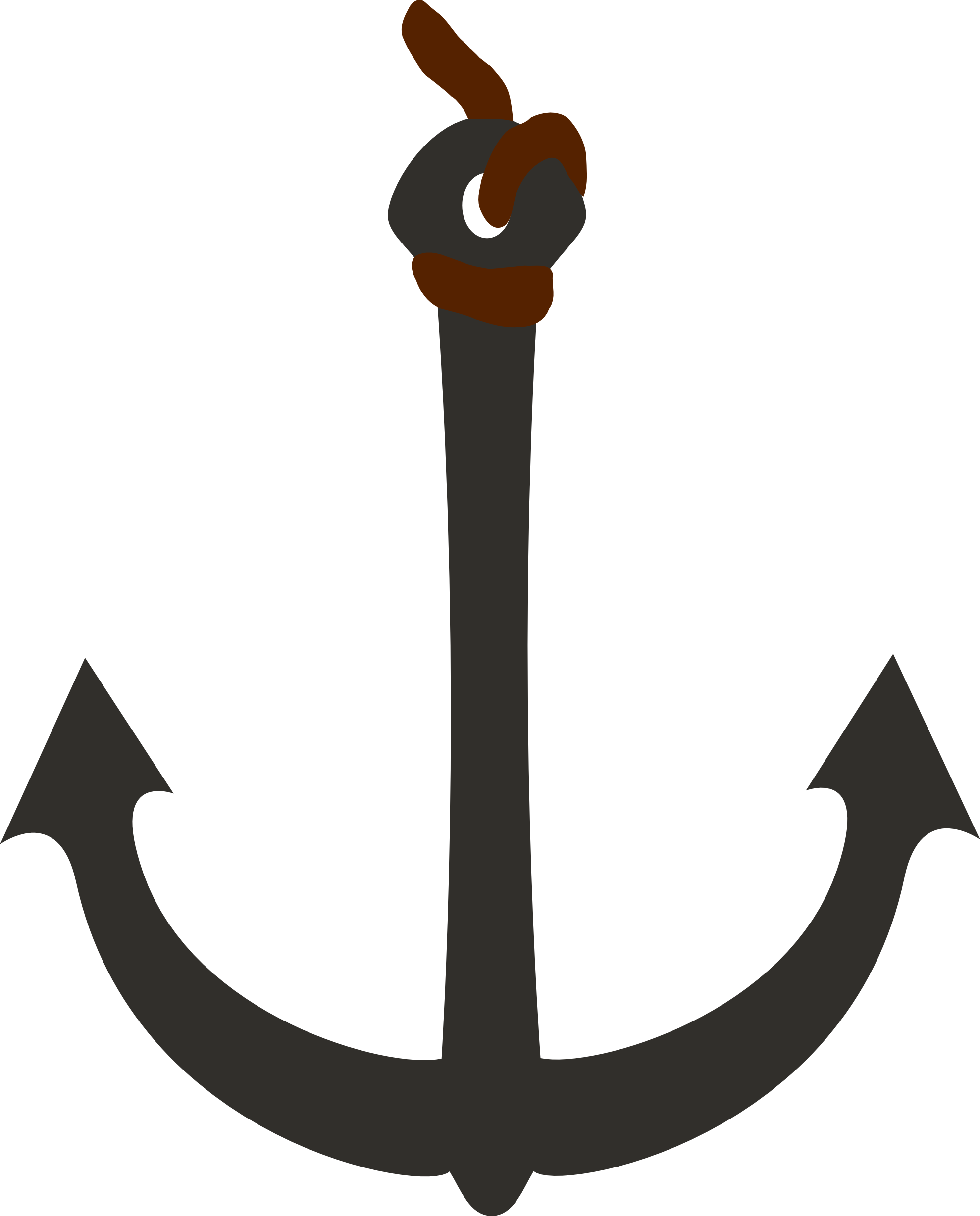 Red Anchor Clip Art