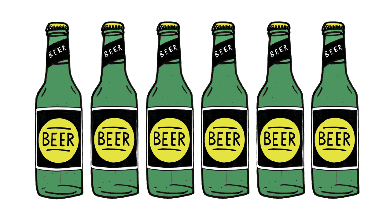 Beer and Cider bottle illustrations | || Analogue Forever