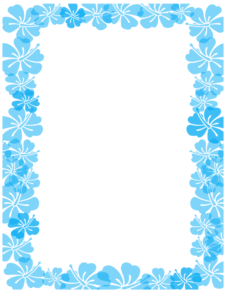 Free Borders and Clip Art | Downloadable Free Hibiscus Borders