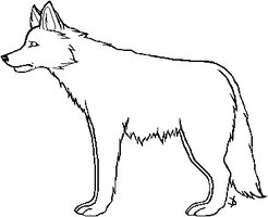 Wolf Outline