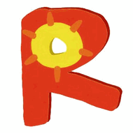 Painted Alphabet Letter - R | Woodenware | Shaker Workshops