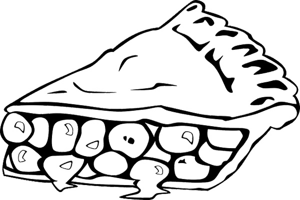 Pie Coloring Page 3