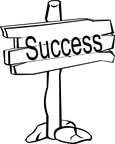 Success Signpost Clip Art - vector clip art online ...