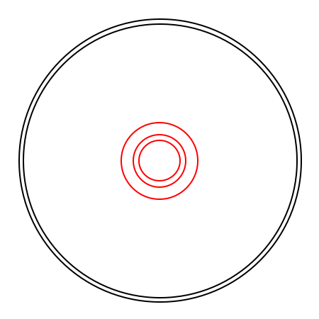 Drawing a cartoon cd