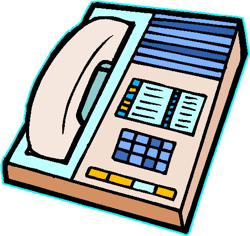 Office telephone clipart