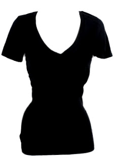 Best Photos of Black V-Neck T-Shirt Template - V-Neck T-Shirt ...