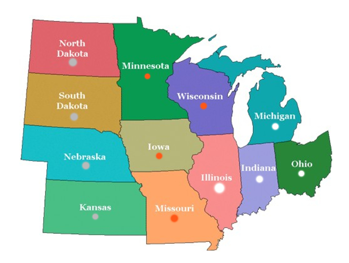 Midwest Map | MIDWEST ARTIST STUDIOS â?¢ PROJECT