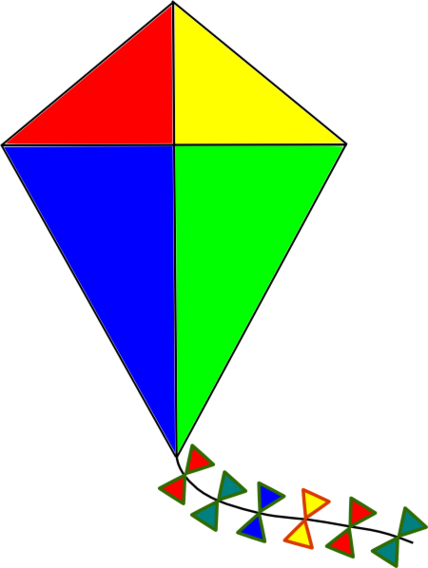 Kite Template For Kids Clipart - Free to use Clip Art Resource