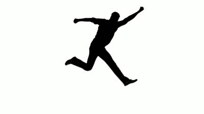 Silhouette Man Jumping - ClipArt Best