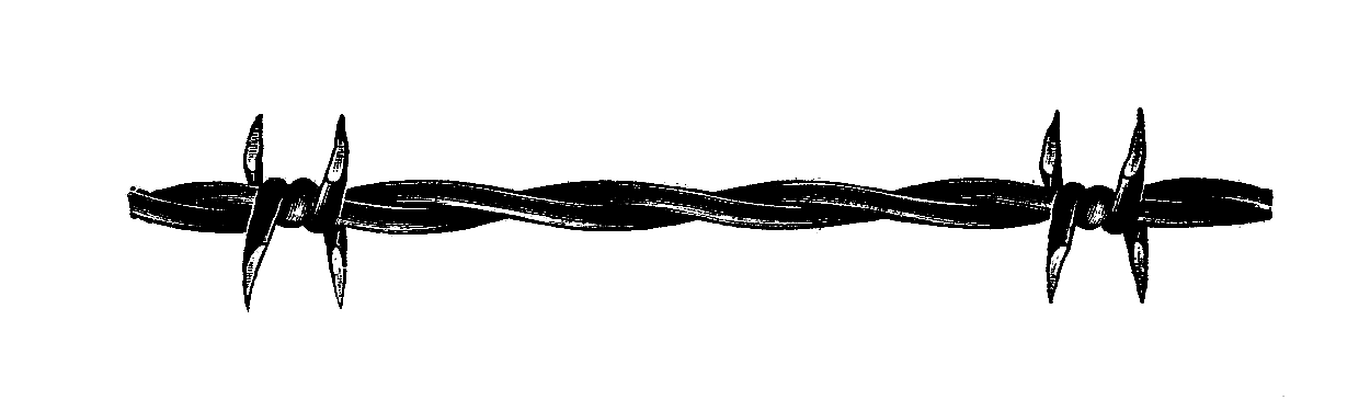 Barb wire clipart border