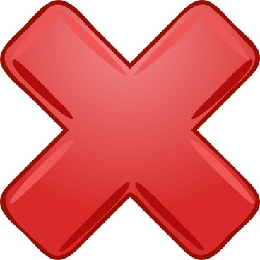X mark clipart