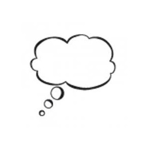 Stempel Denkblase 3,5x3,5 cm - Polyvore