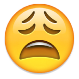 ð??© Weary Face Emoji (U+1F629/U+E403)