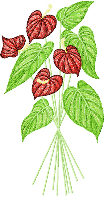 Australian Flowers Free machine embroidery design