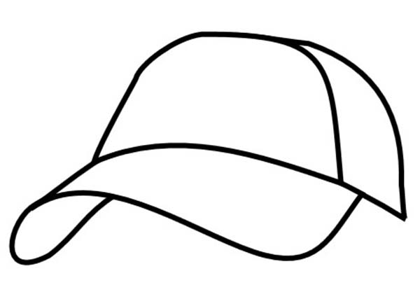 Image of Baseball Cap Coloring Page | Coloring Sun