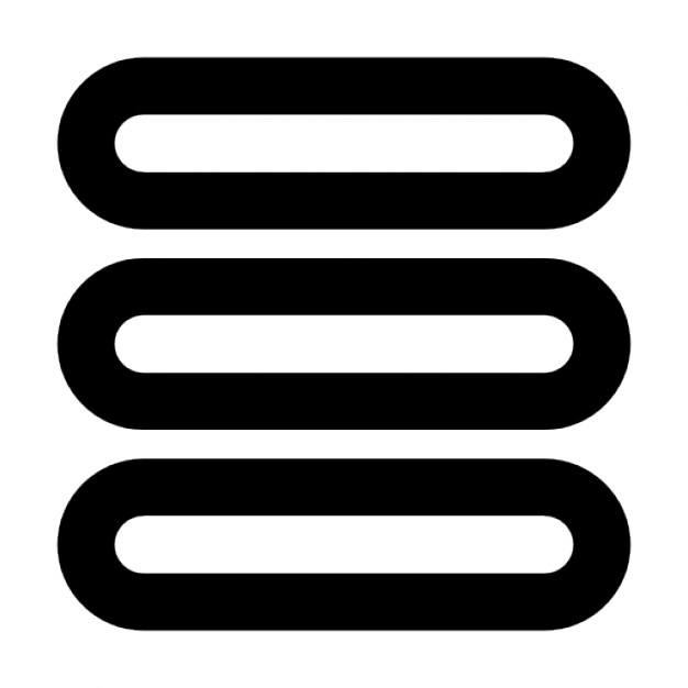 Menu outline Icons | Free Download