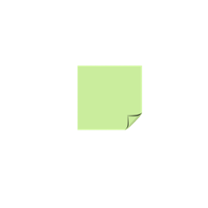 Sticky Note Green Folded Corner clipart, cliparts of Sticky Note ...