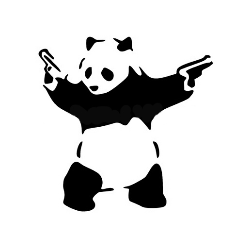 Aliexpress.com : Buy New design panda fire Vinyl Car window ...