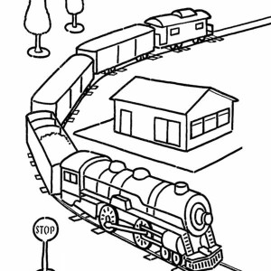 Caboose Train Coloring Page | Color Luna