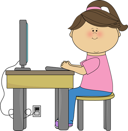 Kids computer lab clipart free