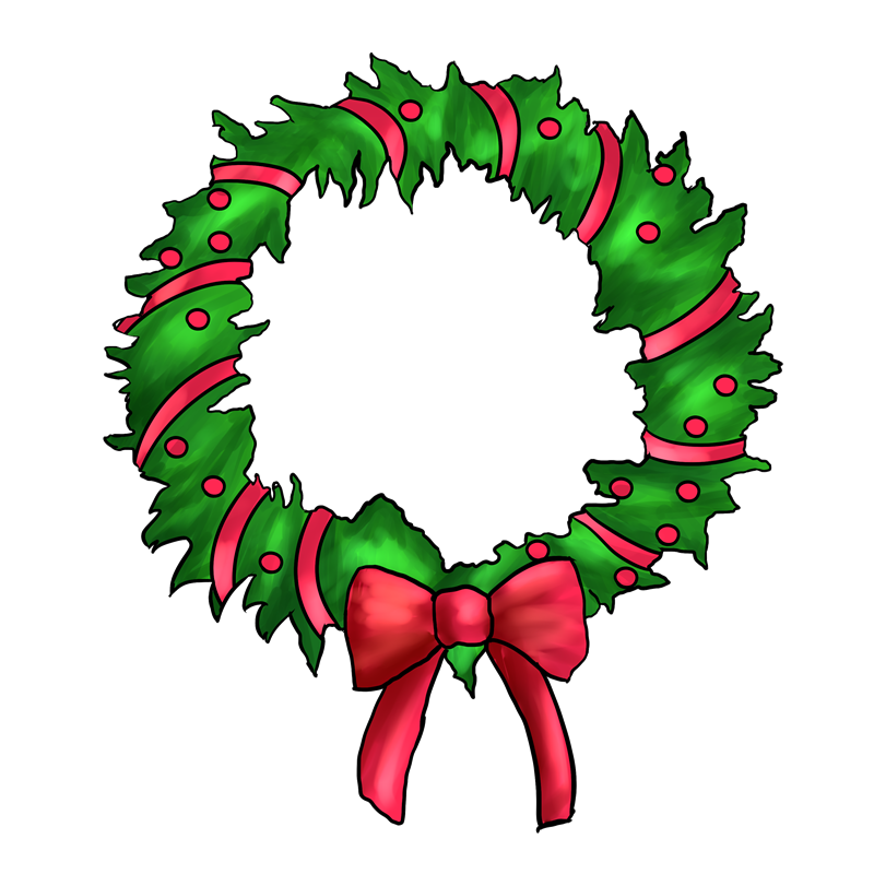 Free to Use & Public Domain Christmas Wreath Clip Art