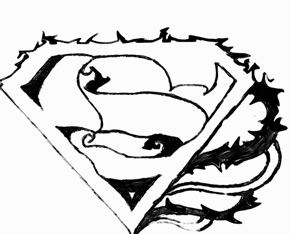 Superman Logo Coloring Pages Pictures Imagixs | Hagio Graphic