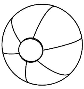 Ball Malvorlage - Ausmalbild Ball