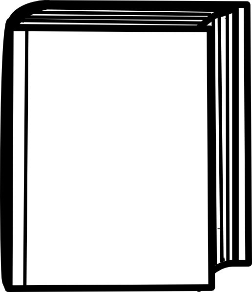 White Closed Book clip art - vector clip art online, royalty free ...