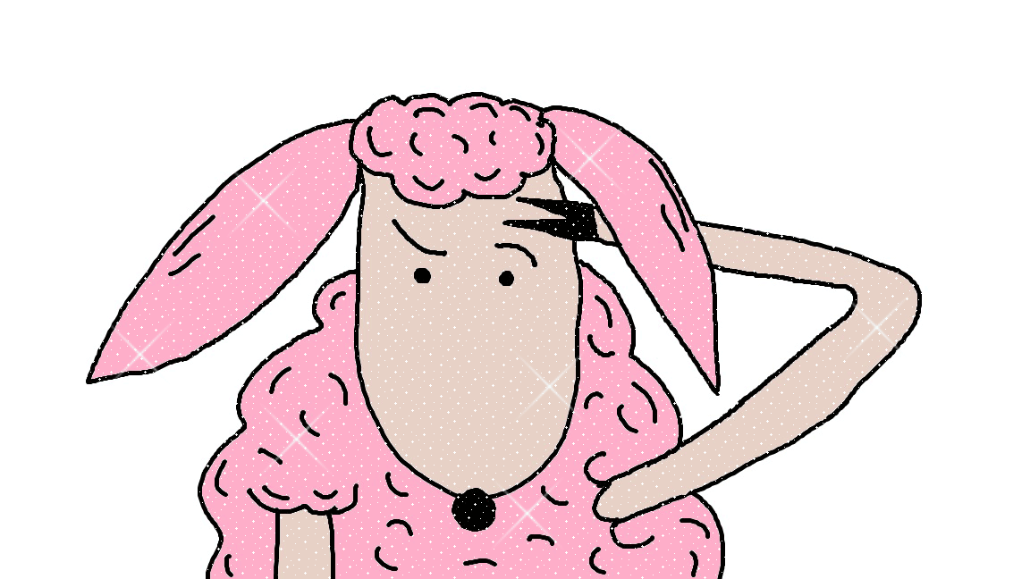 Sheep Salute Glitter Graphic