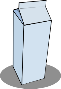 Milk Carton clip art Free Vector