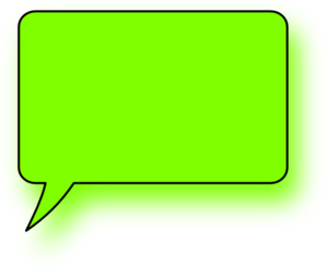 Green Lefthand Speech Bubble clip art - vector clip art online ...