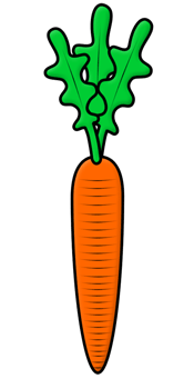 Draw a Cartoon Carrot