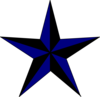 Black Blue Star Navy Texas - vector clip art online, royalty free ...