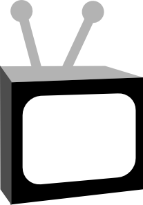 Television clip art - vector clip art online, royalty free ...