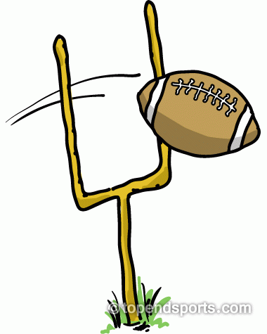 Football goal post clipart