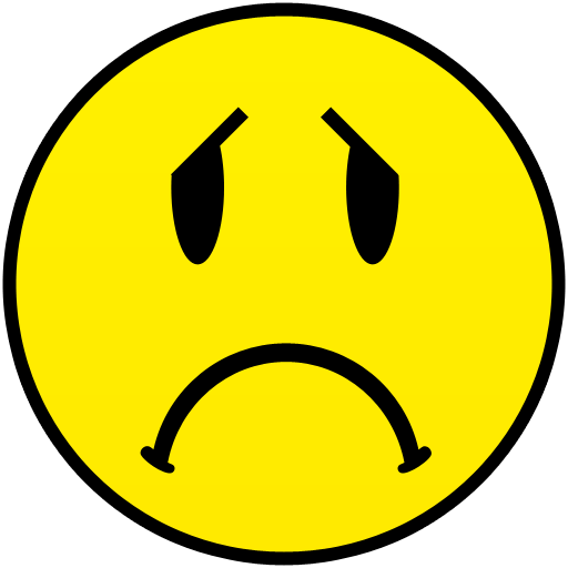 Clipart sad face transparent background