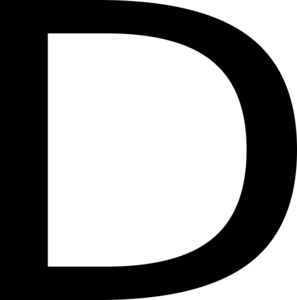 Letter D Clipart