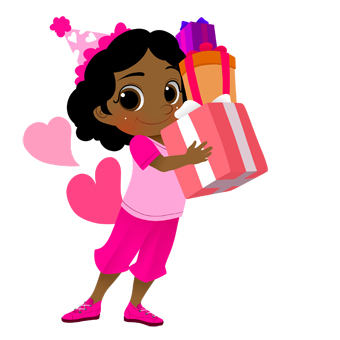 Baby Girl Birthday Clipart