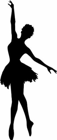 Ballet Dancer Silhouette Clipart